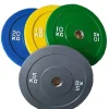 5kg-25kg Hot Selling Competition Barbell Bench Press Free Weight Lifting Color Rubber Bumper Plates