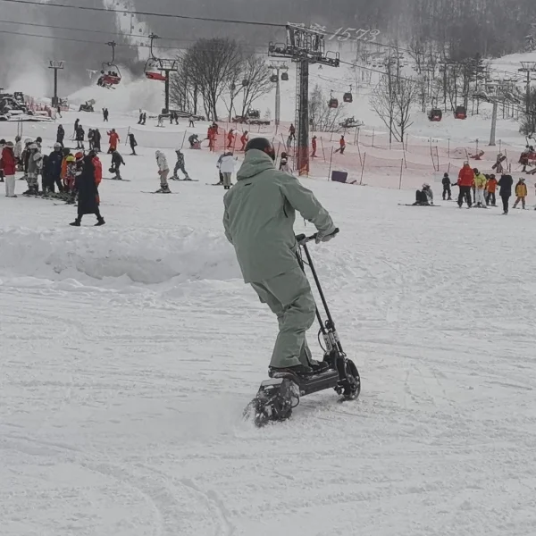 2024 New Arrival 3-In-1 Sled Tracked Tire Electric Scooter 1800W 48V Snow Motor Electric Scooter With ABS System