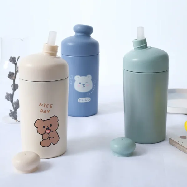 Lovely creative new large capacity stainless steel thermos cup