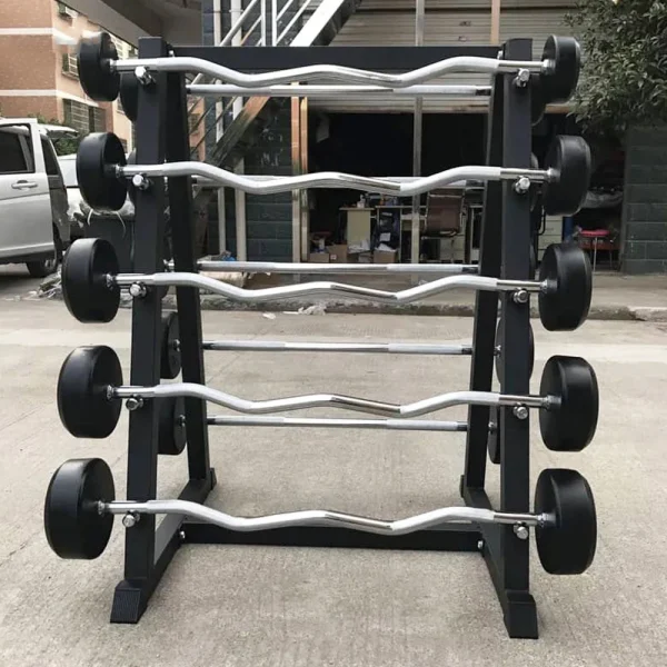 New arrival fitness body building accessories Fixed CURL Rubber Barbell weightlifting