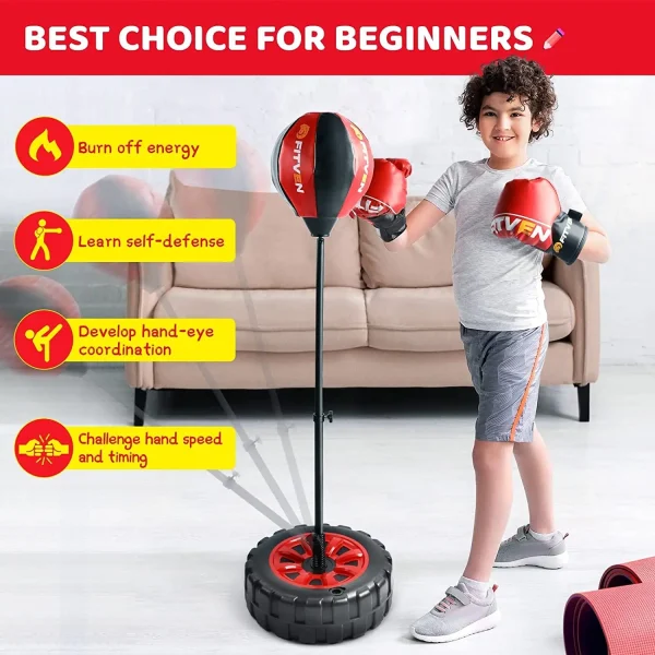 Adjustable Punching Speed Bag For Kids With Boxing Kids Boxing Set