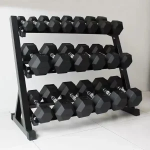 Hot Sale Factory Supplied Professional Dumbbell Weights Rubber Hex Dumbbells