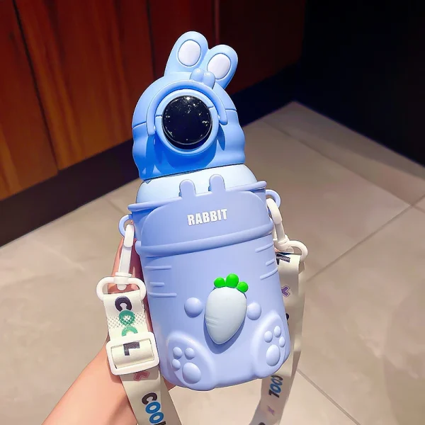 Rabbit Kids Bottle Water led display temperature Smart Water Bottle For Kids Insulated