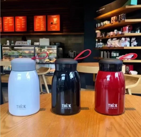 Custom cute warm copper gym sports hot thermal insulated stainless steel water bottle for kids school