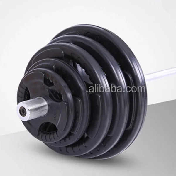 Directly export accessories commercial three hole color gym weight plates