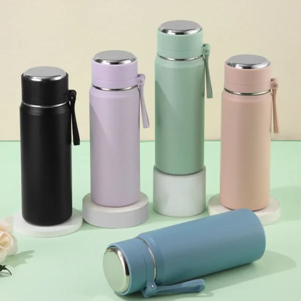 H10bee8a1218d427f9654d9b479d490714.webp Portable Outdoor Vacuum Double Wall 304 Stainless Steel Water Bottle with custom logo and string lid