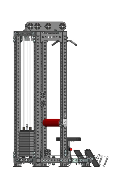 New arrival high-end Lat Pull down combo Low Row Multi gym fitness equipment