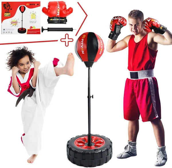 Adjustable Punching Speed Bag For Kids With Boxing Kids Boxing Set