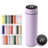 Intelligent temperature digital insulated water bottle Replaceable battery New custom smart Stainless steel vacuum water bottle