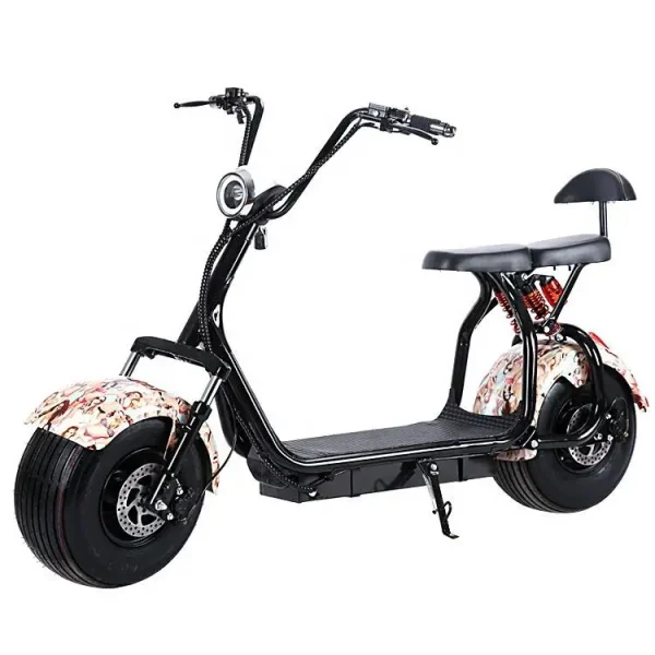 cp-1 1500w 60v 12ah battery car small mobility Harley front and rear shock absorption citycoco electric scooter