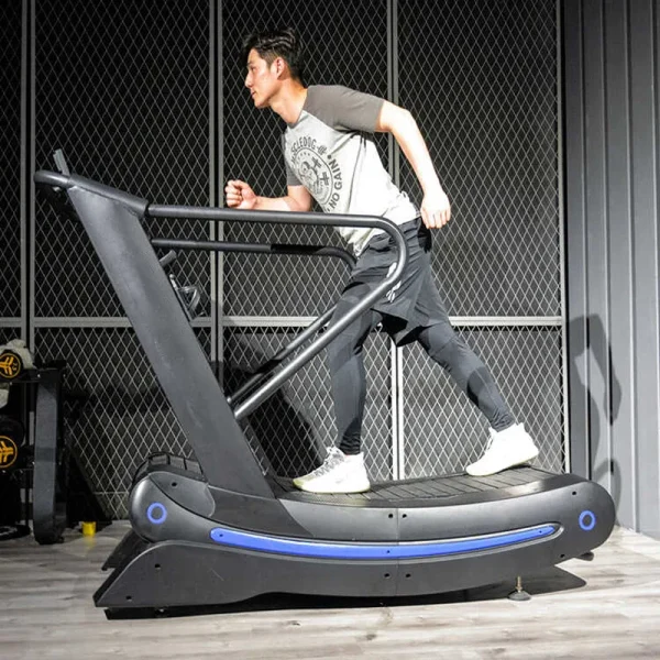 Cardio Machine Unpowered Air Runner Machine Curve Treadmill Manual Self-generating Fitness Commercial