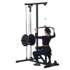 Adjustable Wall Mount Cable Station Fitness Lat Pull Down Machine Dual Pulley System Pull Down