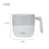 New Design 304 Stainless Steel Vacuum Thermos Cup Milk Coffee Mug Insulated Water Bottle with Handle and Lid