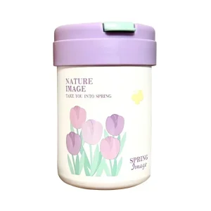 Minimalist nice ins style Small Fresh Tulip Stainless Steel vacuum Cup