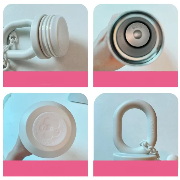 Double Wall Thermal Vacuum Flask Insulated Outdoor Sports Drink Popular Design 450ML Stainless Steel Water Bottles With Handle