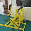 Fitness plate loaded equipment lateral rowing back extension machine