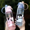 Plastic Children Kids Newborn Baby Cup Straw Water Bottles Maker Private Label With Custom Logo