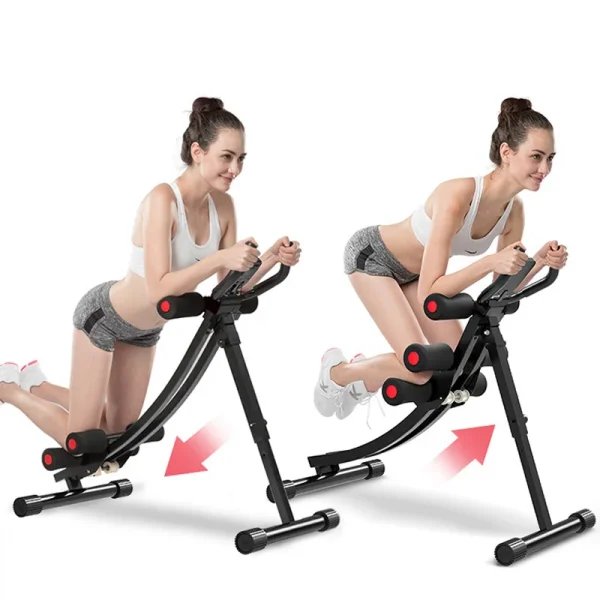 Fitness Equipment Waist Machine Exercise Muscle Trainer Device Folding Roller Abdominal Machine