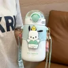 Children's thermos cup for girls special water cup 316 stainless steel cup straw female thermos