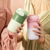 Reusable Double Wall Insulated Travel Mug with Lid Coffee Cup