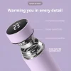 Intelligent temperature digital insulated water bottle Replaceable battery New custom smart Stainless steel vacuum water bottle