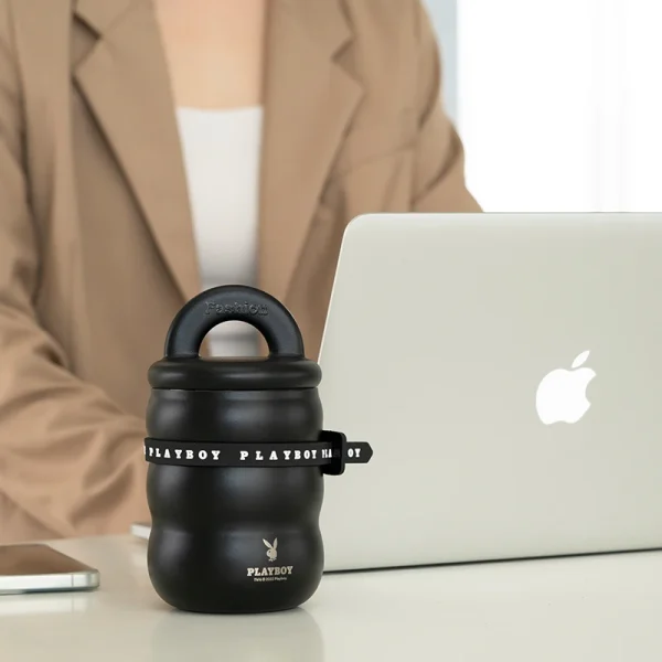 Cute 316 Stainless Steel Water Bottle BPA Free Cup Eco-friendly Coffee Mug Anti-slip Vacuum Flask