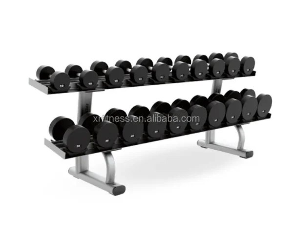 Professional factory direct sale commercial Gym equipment body building Linear vertical dumbbell rack