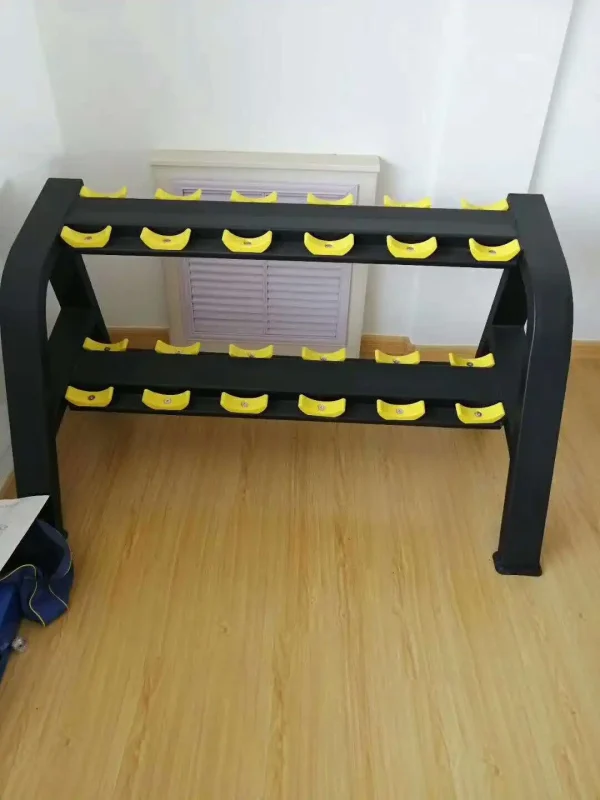 Professional factory direct sale commercial Gym equipment body building Linear vertical dumbbell rack