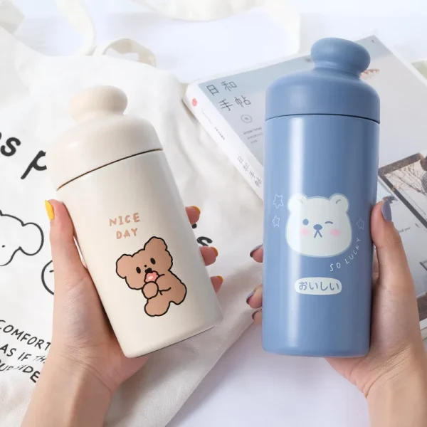 Lovely creative new large capacity stainless steel thermos cup