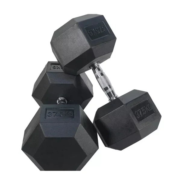 Hot Sale Factory Supplied Professional Dumbbell Weights Rubber Hex Dumbbells