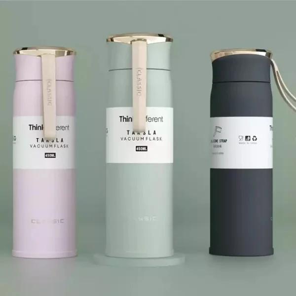 H56daa7454cb9429bb85af9fe421401ddR.webp 450mL 304 Stainless Steel Lid Office Coffee Termos Vacuum Flasks Thermos Insulated Hot Water Bottle With Handle
