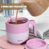 New Design 304 Stainless Steel Vacuum Thermos Cup Milk Coffee Mug Insulated Water Bottle with Handle and Lid