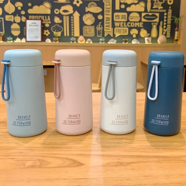 Stainless Steel Thermos Coffee Cup Creative Water Cup Stainless Steel Vacuum Insulated Bottle