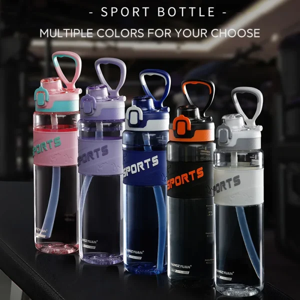 1L 32Oz Kids Sports Drinking GYM Water Bottle Plastic Wholesale With Straw and Handle For Kids