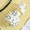 Cute Flower Design 900 ml Double Function Drinking Sports Water Bottle with Straw Shoulder Strap