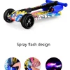 Foldable children's scooter spray three wheel flash scooter exercise baby's balance kids scooter