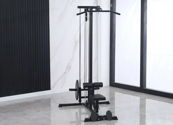 Adjustable Wall Mount Cable Station Fitness Lat Pull Down Machine Dual Pulley System Pull Down