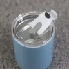 Insulated cup straw coffee cup transparent cover stainless steel tumbler