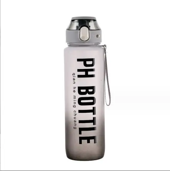 Custom Logo BPA Free 32oz Gym Drinking Gradient Color Plastic Water Bottle