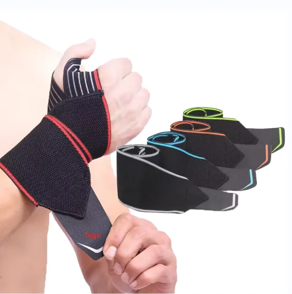 Wholesale wrist wraps No Slip Elastic workout weightlifting gym wrist support wraps with Loop