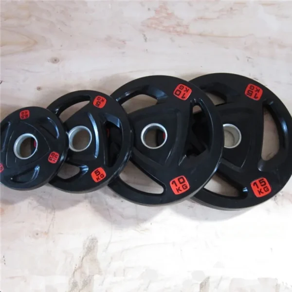 Directly export accessories commercial three hole color gym weight plates