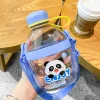 Customized 650ml Creative Water Cup Direct Drinking Portable Outdoor Water Bottle Cartoon Children's Plastic Cup