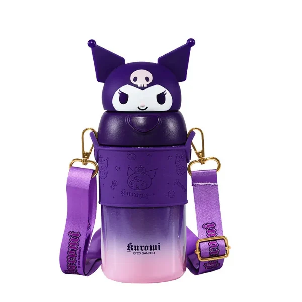 H7a788c8b5e4a4b899fb6944954327a099.webp Cute water bottle stainless steel straw cup bottle with strap for kid