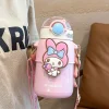 Children's thermos cup for girls special water cup 316 stainless steel cup straw female thermos
