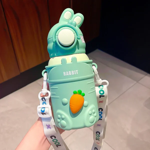 Rabbit Kids Bottle Water led display temperature Smart Water Bottle For Kids Insulated