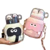 Thermal Insulated Stainless Steel Water Bottle Cartoon Cute Vacuum Large Capacity Water Bottle With Strap
