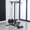 Adjustable Wall Mount Cable Station Fitness Lat Pull Down Machine Dual Pulley System Pull Down