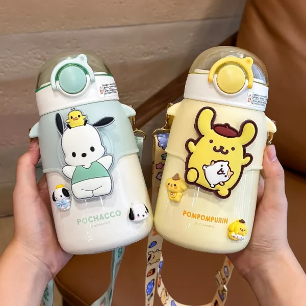 Children's thermos cup for girls special water cup 316 stainless steel cup straw female thermos