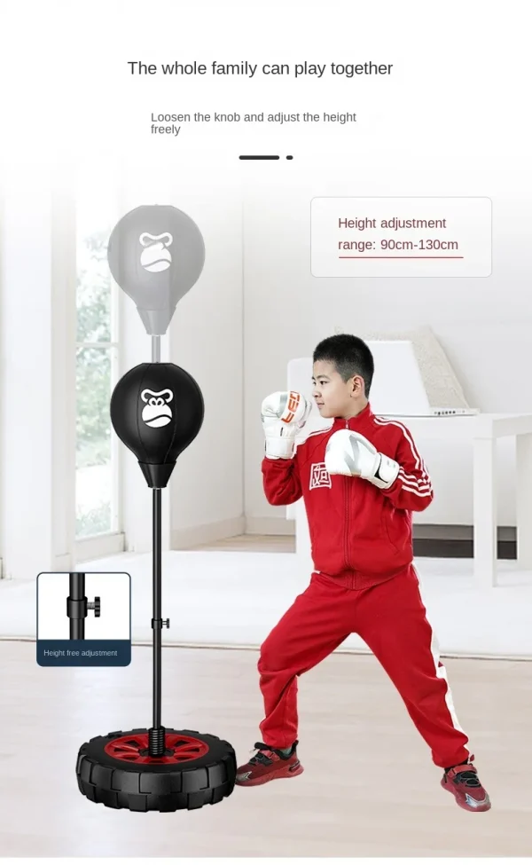 Adjustable Punching Speed Bag For Kids Boxing Set