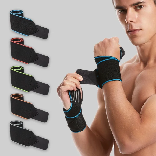 Wholesale wrist wraps No Slip Elastic workout weightlifting gym wrist support wraps with Loop